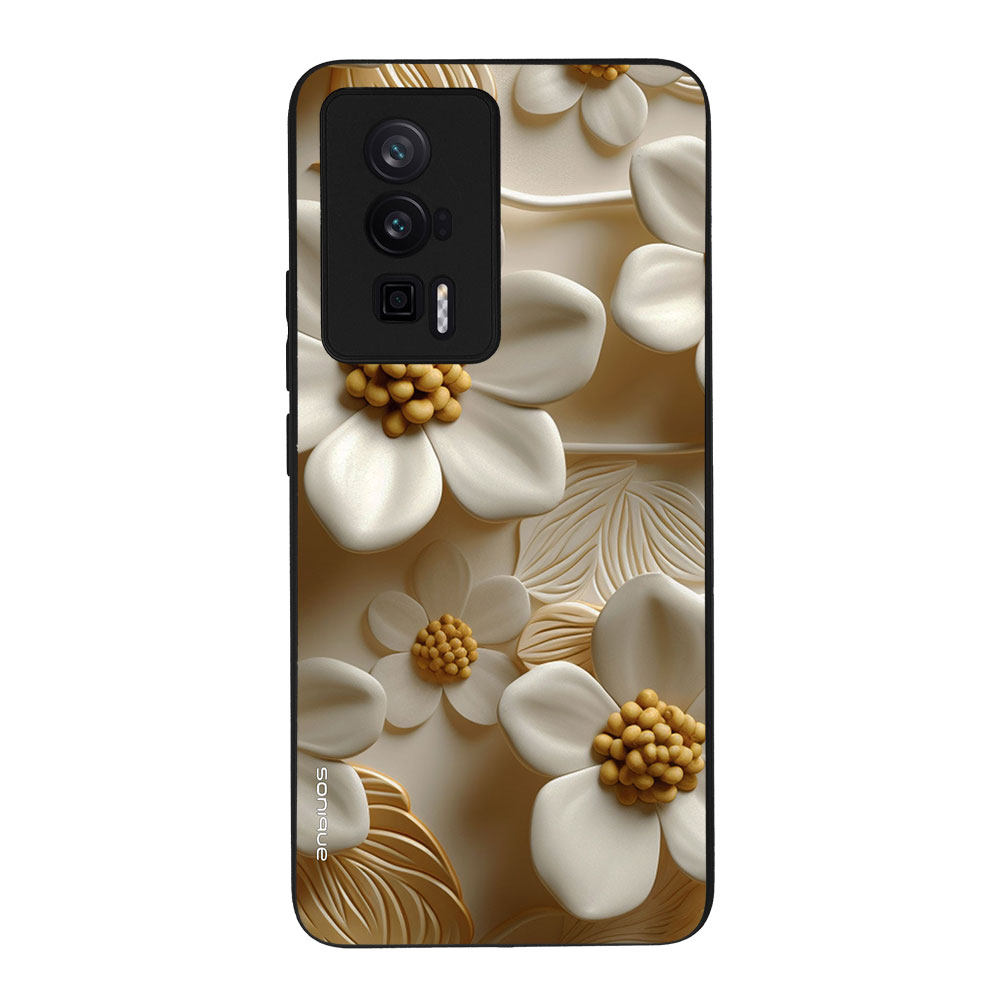 Θήκη Sonique 3D Flower Series για Xiaomi Poco F5 Pro 5G Λευκό