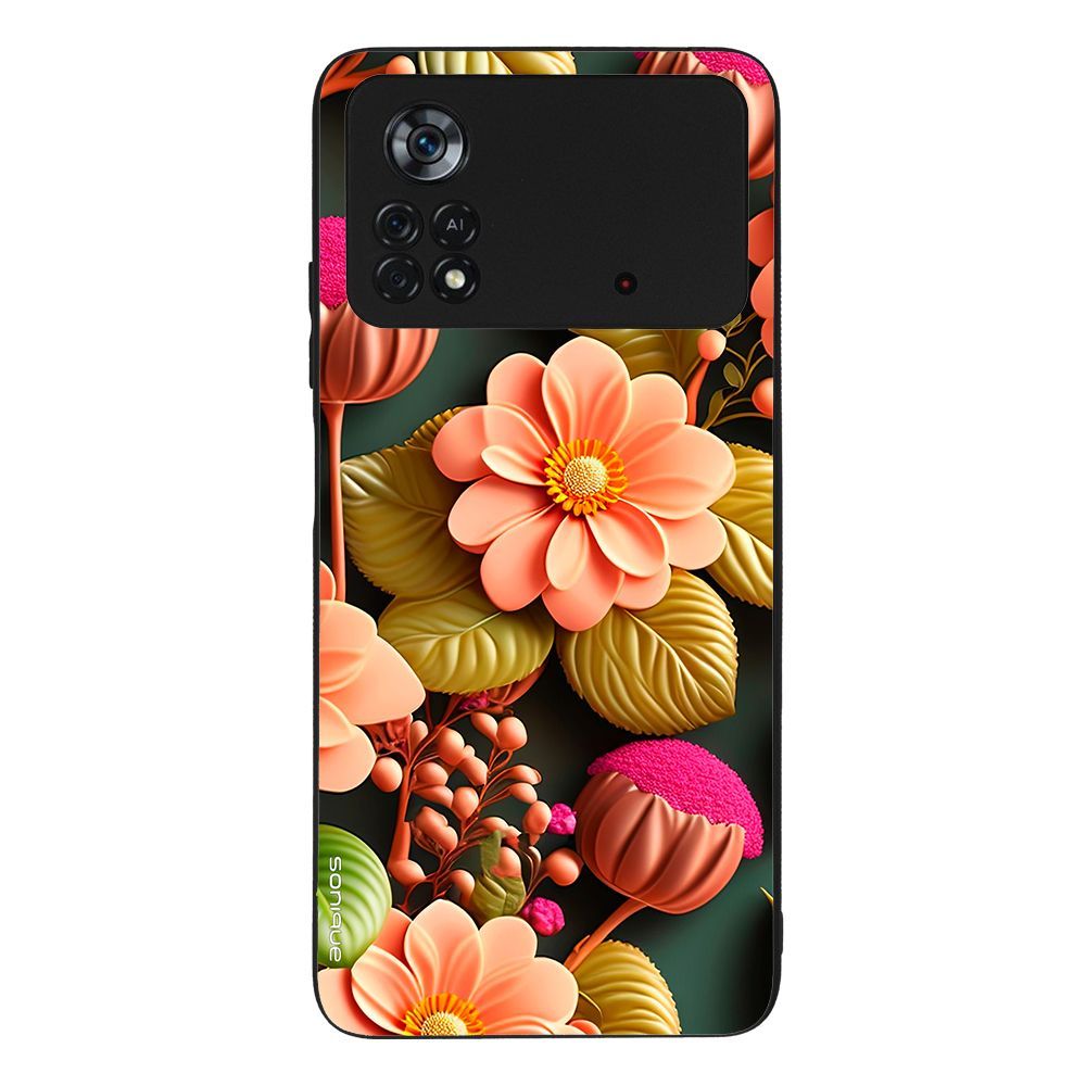 Θήκη Sonique 3D Flower Series για Xiaomi Poco X4 Pro 5G Σομόν
