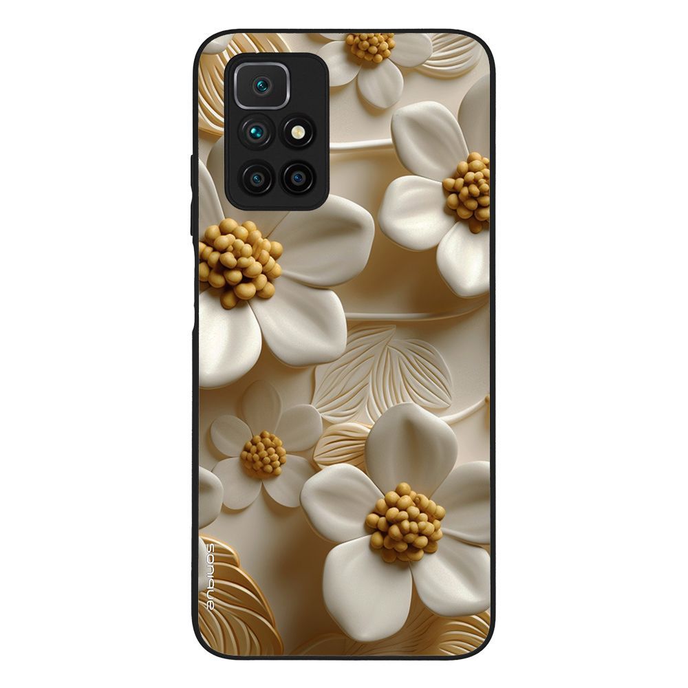Θήκη Sonique 3D Flower Series για Xiaomi Redmi 10 / Redmi 10 2022 Λευκό