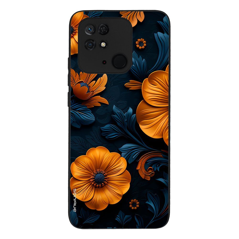 Θήκη Sonique 3D Flower Series για Xiaomi Redmi 10C Πορτοκαλί 01