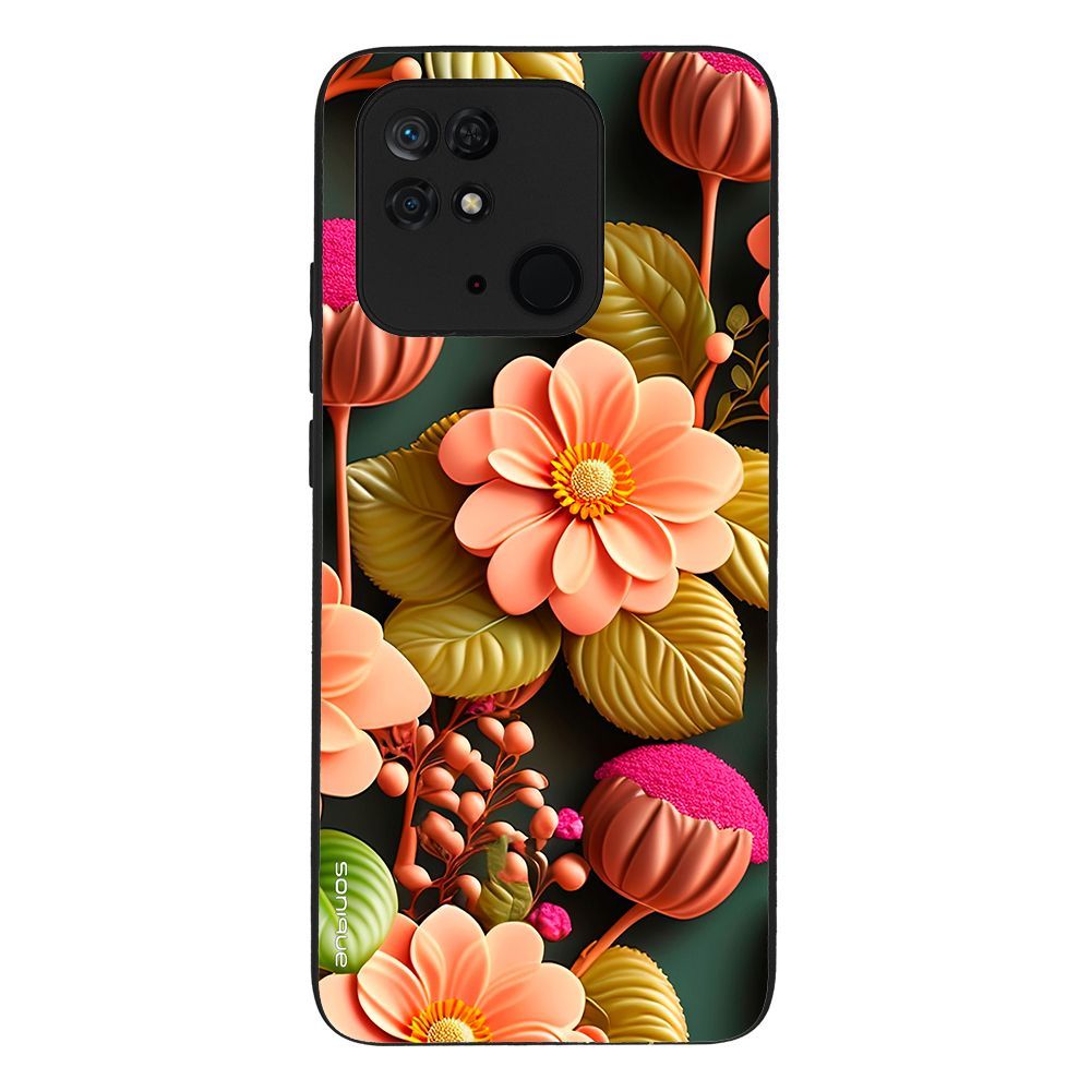 Θήκη Sonique 3D Flower Series για Xiaomi Redmi 10C Σομόν
