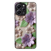 Θήκη Sonique 3D Flower Series για Xiaomi Redmi 12 4G / Redmi 12 5G Βιολετί