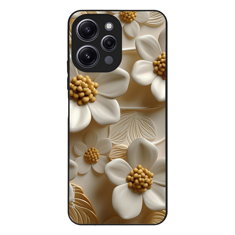 Θήκη Sonique 3D Flower Series για Xiaomi Redmi 12 4G / Redmi 12 5G Λευκό