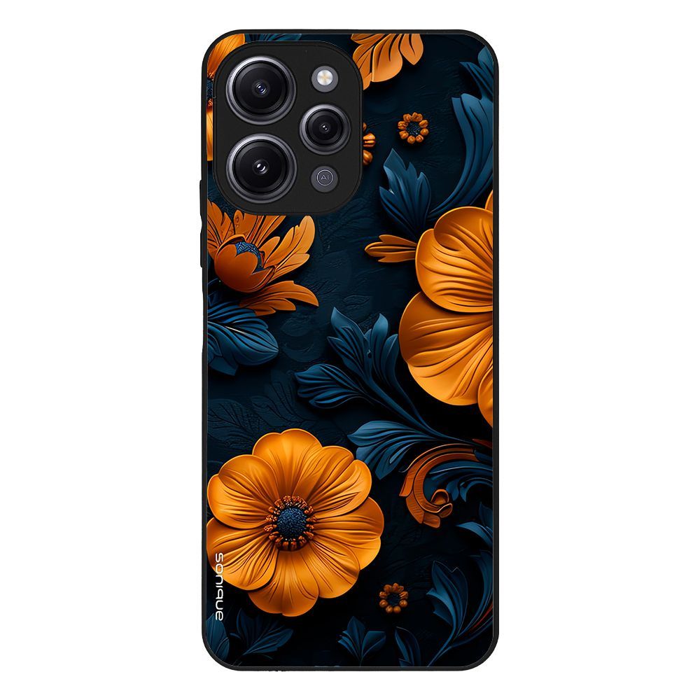Θήκη Sonique 3D Flower Series για Xiaomi Redmi 12 4G / Redmi 12 5G Πορτοκαλί 01