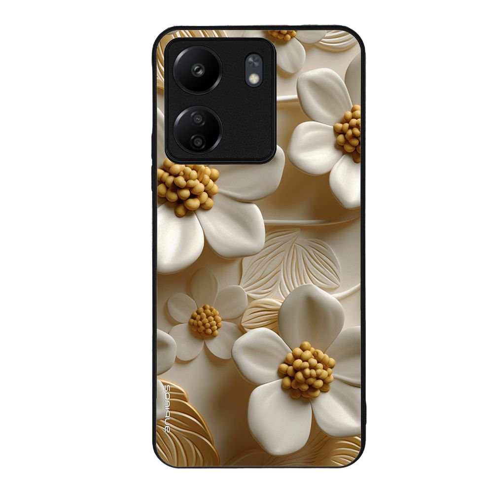 Θήκη Sonique 3D Flower Series για Xiaomi Redmi 13C 4G / Poco C65 4G Λευκό