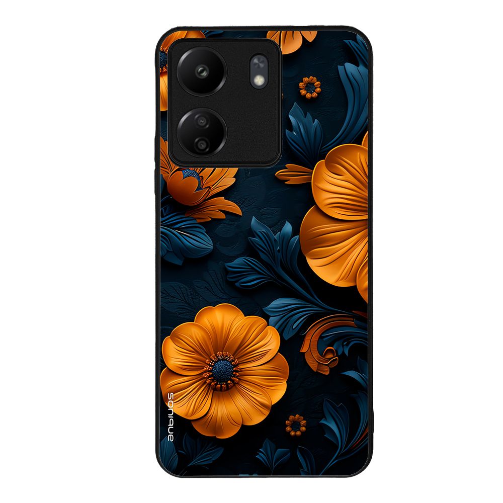 Θήκη Sonique 3D Flower Series για Xiaomi Redmi 13C 4G / Poco C65 4G Πορτοκαλί 01