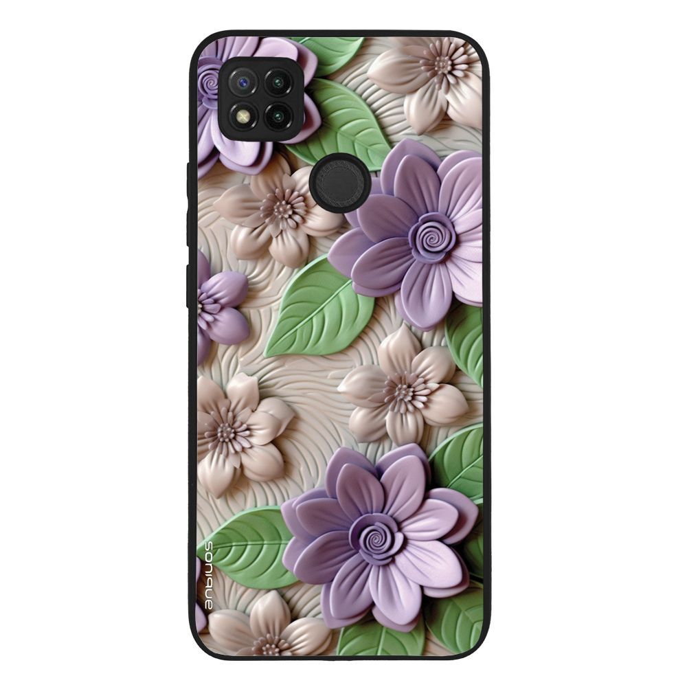 Θήκη Sonique 3D Flower Series για Xiaomi Redmi 9C / Redmi 10A Βιολετί