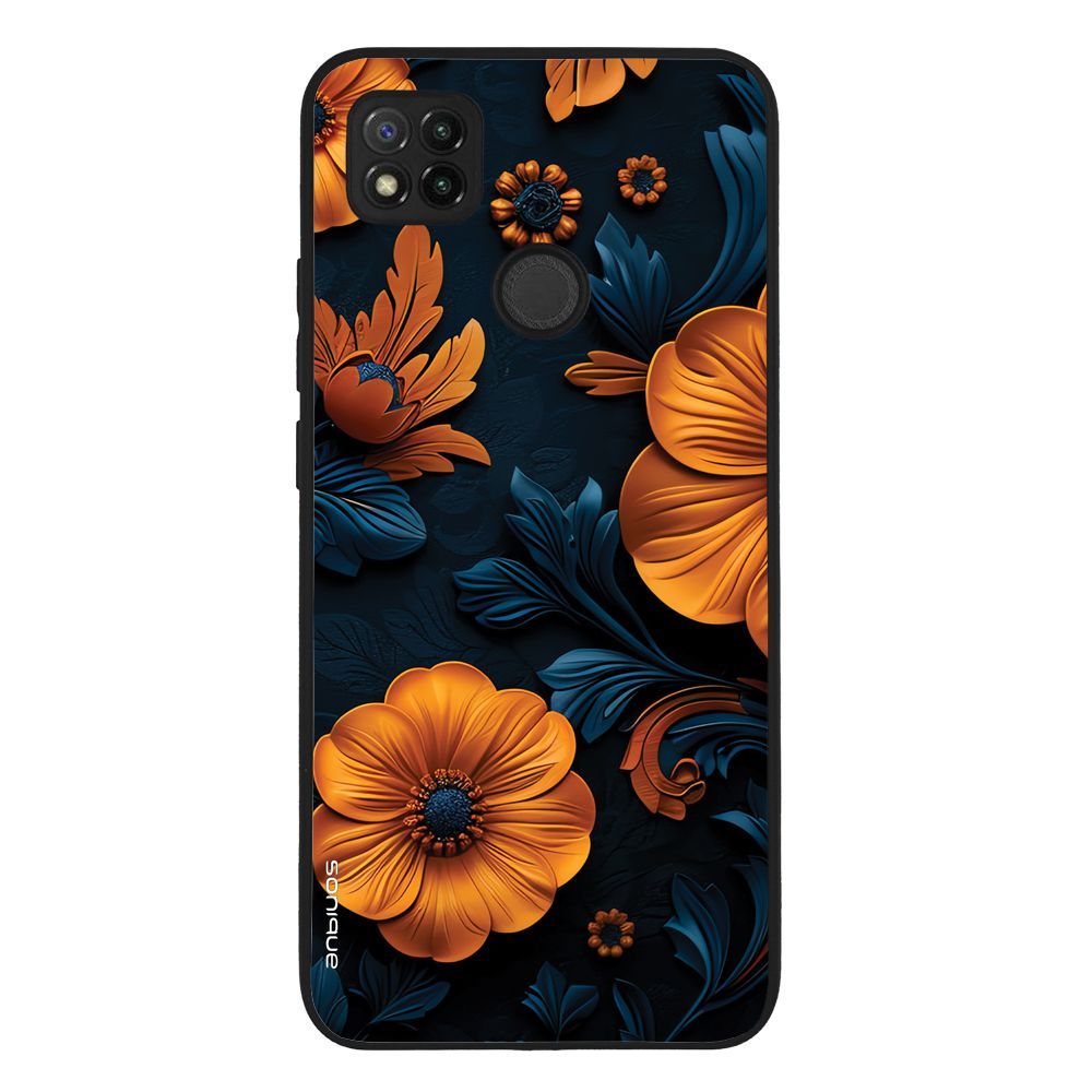 Θήκη Sonique 3D Flower Series για Xiaomi Redmi 9C / Redmi 10A Πορτοκαλί 01