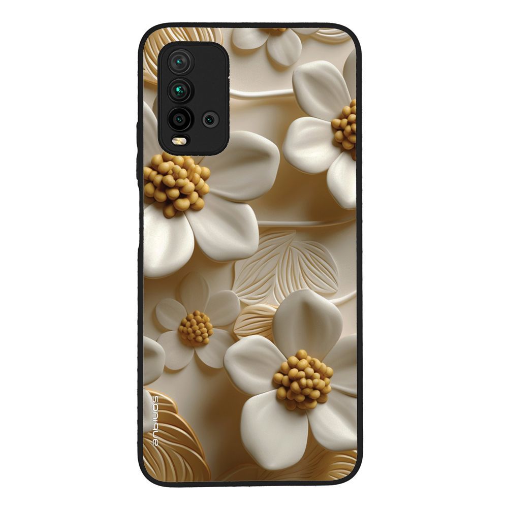 Θήκη Sonique 3D Flower Series για Xiaomi Redmi 9T Λευκό