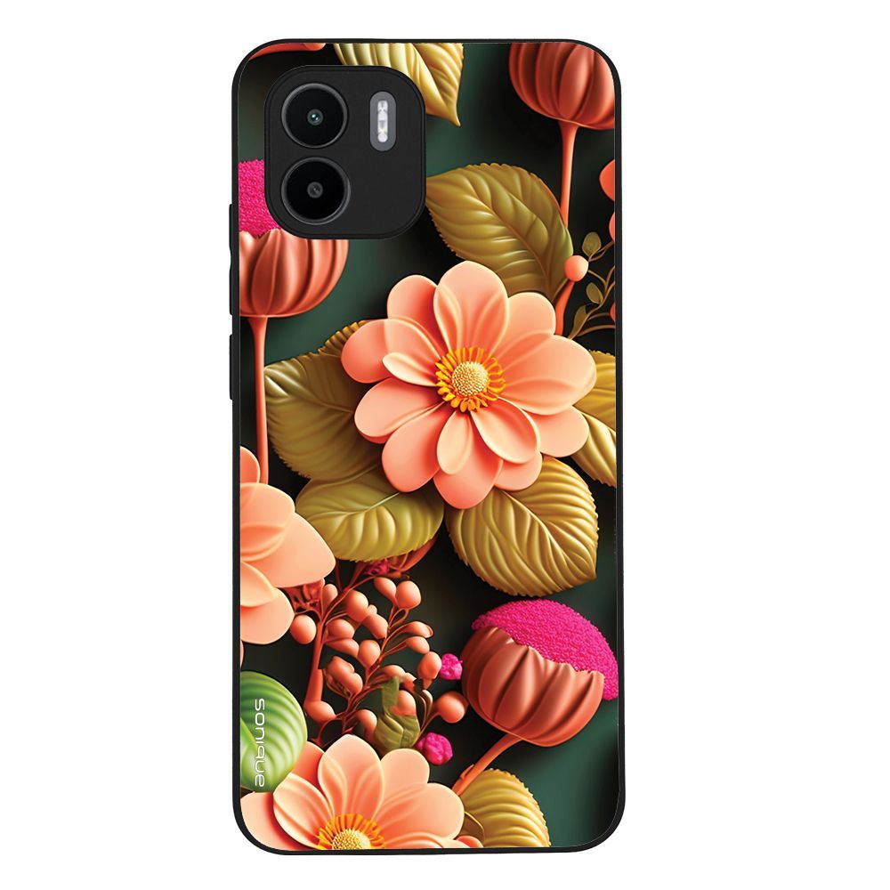 Θήκη Sonique 3D Flower Series για Xiaomi Redmi A1 / Redmi A2 Σομόν
