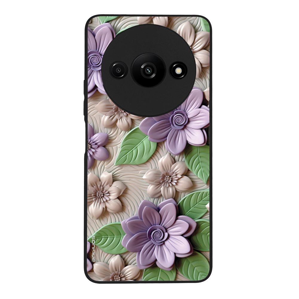 Θήκη Sonique 3D Flower Series για Xiaomi Redmi A3 / Redmi A3x Βιολετί