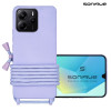 Θήκη Σιλικόνης με Κορδόνι CarryHang Sonique Xiaomi Redmi Note 14 5G Λιλά