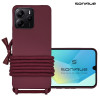 Θήκη Σιλικόνης με Κορδόνι CarryHang Sonique Xiaomi Redmi Note 14 5G Μπορντό