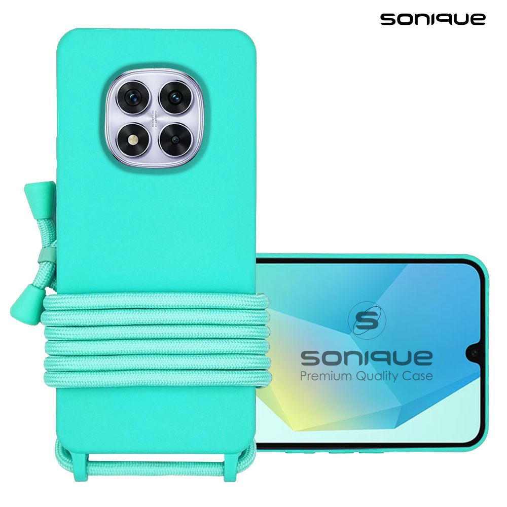 Θήκη Σιλικόνης με Κορδόνι CarryHang Sonique Xiaomi Redmi Note 14 Pro 5G / Redmi Note 14 Pro Plus 5G / Poco X7 5G Γαλάζιο