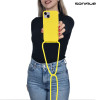 Θήκη Σιλικόνης με Κορδόνι CarryHang Sonique Xiaomi Redmi Note 14 Pro 5G / Redmi Note 14 Pro Plus 5G / Poco X7 5G Κίτρινο