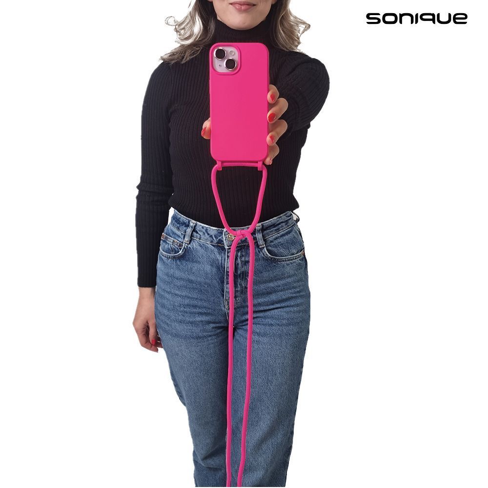 Θήκη Σιλικόνης με Κορδόνι CarryHang Sonique Xiaomi Redmi Note 14 Pro 5G / Redmi Note 14 Pro Plus 5G / Poco X7 5G Φούξια