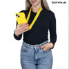 Θήκη Σιλικόνης με Strap CarryHang Sonique Xiaomi Redmi Note 14 Pro 5G / Redmi Note 14 Pro Plus 5G / Poco X7 5G Κίτρινο