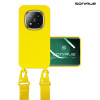 Θήκη Σιλικόνης με Strap CarryHang Sonique Xiaomi Redmi Note 14 Pro 5G / Redmi Note 14 Pro Plus 5G / Poco X7 5G Κίτρινο