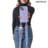 Θήκη Σιλικόνης με Strap CarryHang Sonique Xiaomi Redmi Note 14 Pro 5G / Redmi Note 14 Pro Plus 5G / Poco X7 5G Λιλά