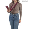 Θήκη Σιλικόνης με Strap CarryHang Sonique Xiaomi Redmi Note 14 Pro 5G / Redmi Note 14 Pro Plus 5G / Poco X7 5G Μπορντό