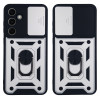 Θήκη Ring Armor CamPro Sonique για Samsung Galaxy S24 FE Ασημί