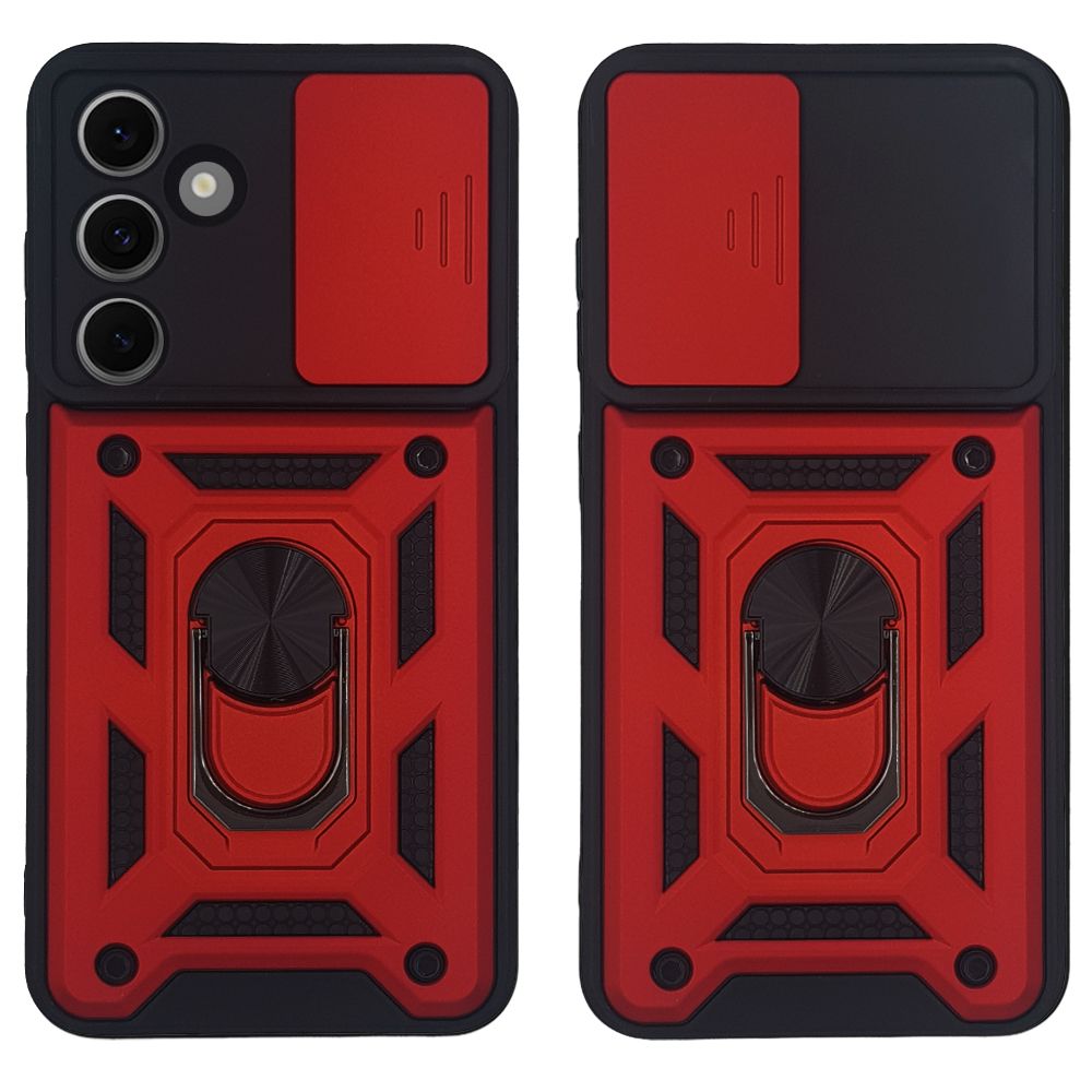 Θήκη Ring Armor CamPro Sonique για Samsung Galaxy S24 FE Κόκκινο
