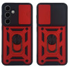 Θήκη Ring Armor CamPro Sonique για Samsung Galaxy S24 FE Κόκκινο