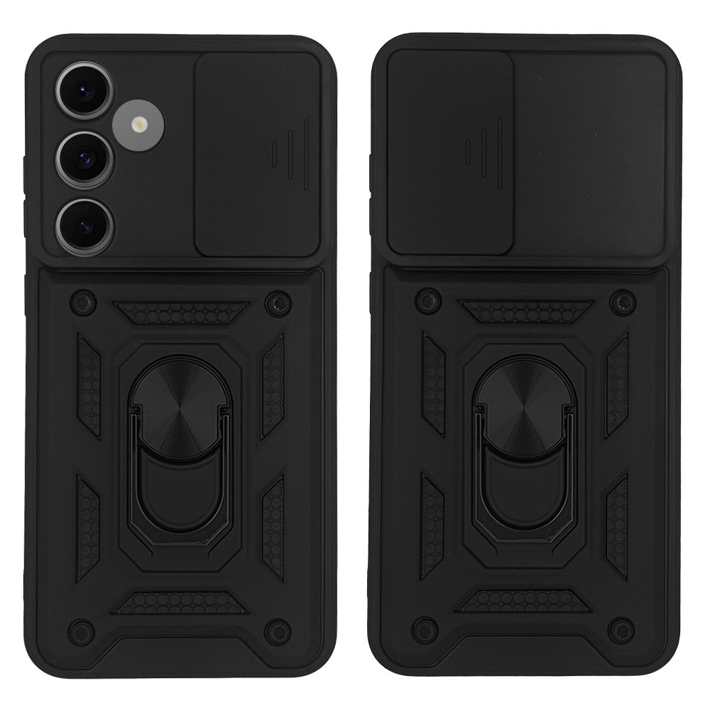 Θήκη Ring Armor CamPro Sonique για Samsung Galaxy S24 FE Μαύρο