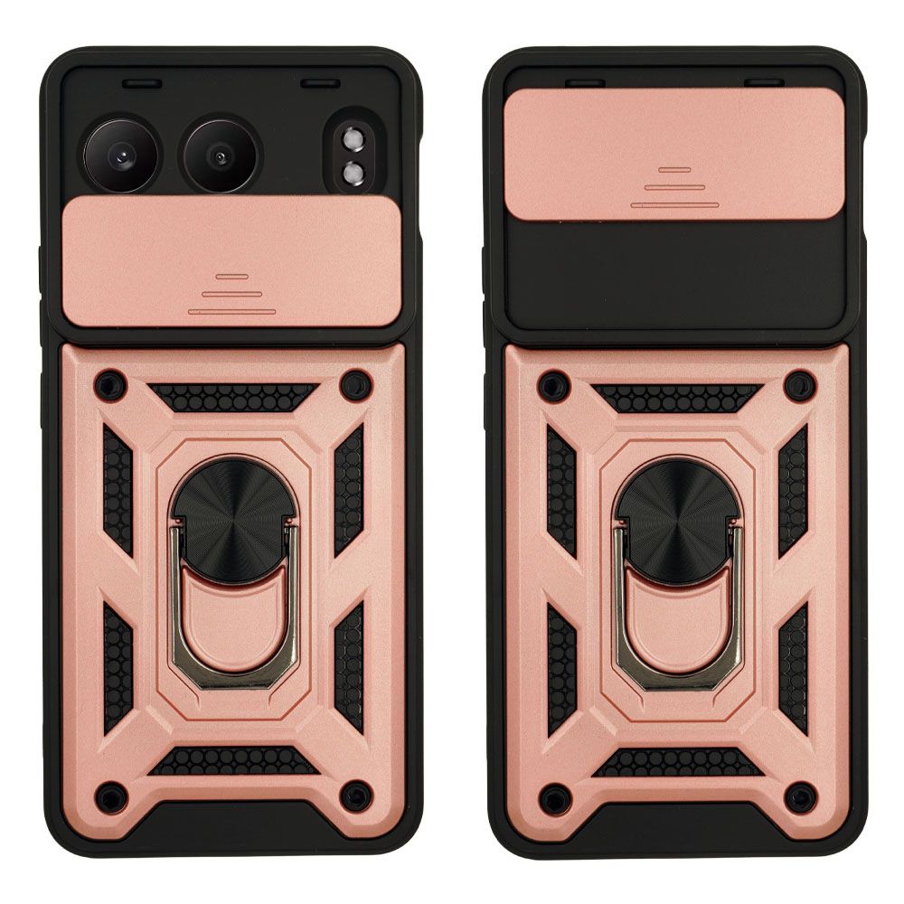 Θήκη Ring Armor CamPro Sonique για OnePlus OnePlus Nord 4 5G Ροζ Χρυσό