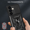Θήκη Ring Armor CamPro Sonique για OnePlus OnePlus Nord CE 4 Lite 5G Ασημί
