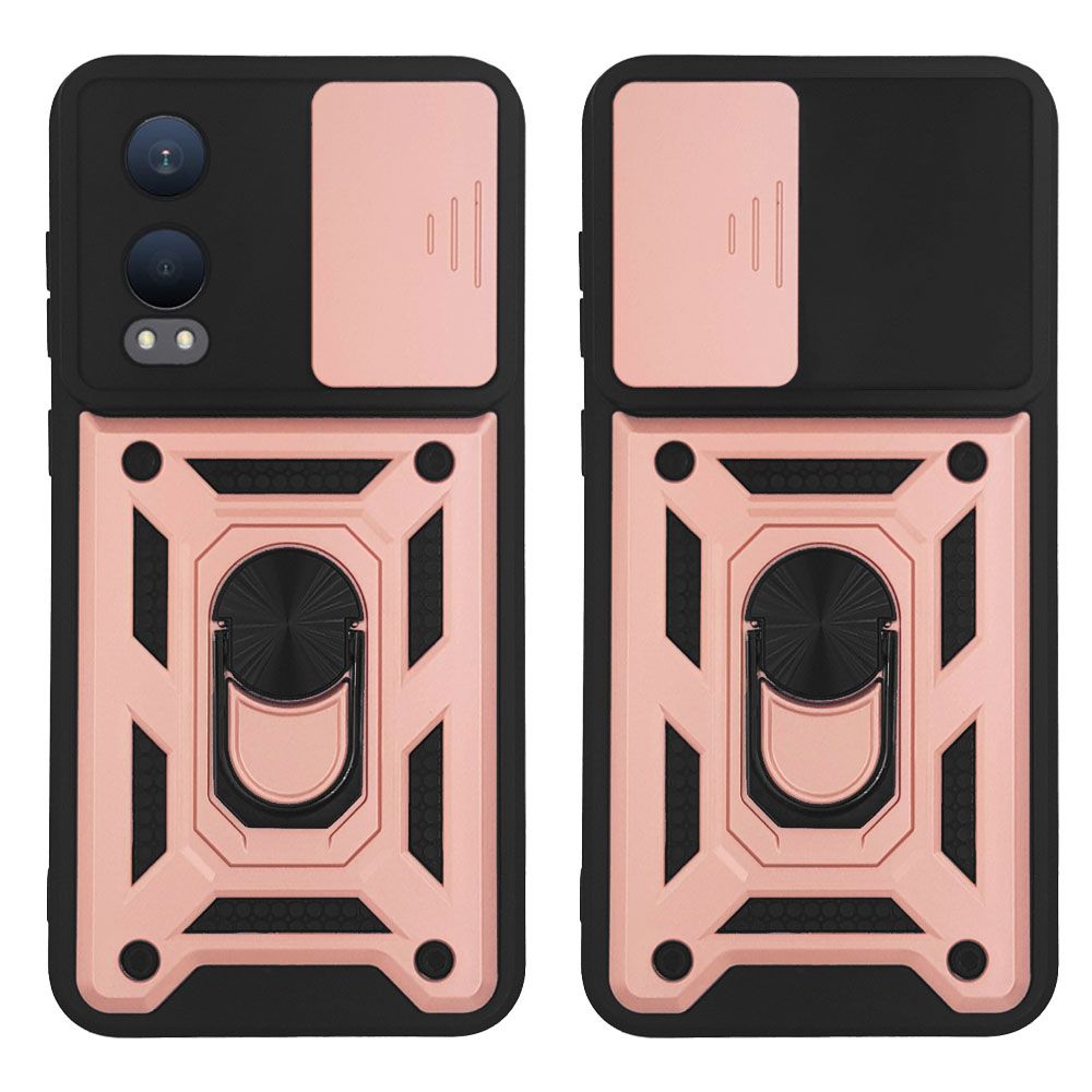 Θήκη Ring Armor CamPro Sonique για OnePlus OnePlus Nord CE 4 Lite 5G Ροζ Χρυσό