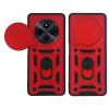 Θήκη Ring Armor CamPro Sonique για Xiaomi Redmi 14C 4G / Poco C75 4G / Redmi A4 5G Κόκκινο