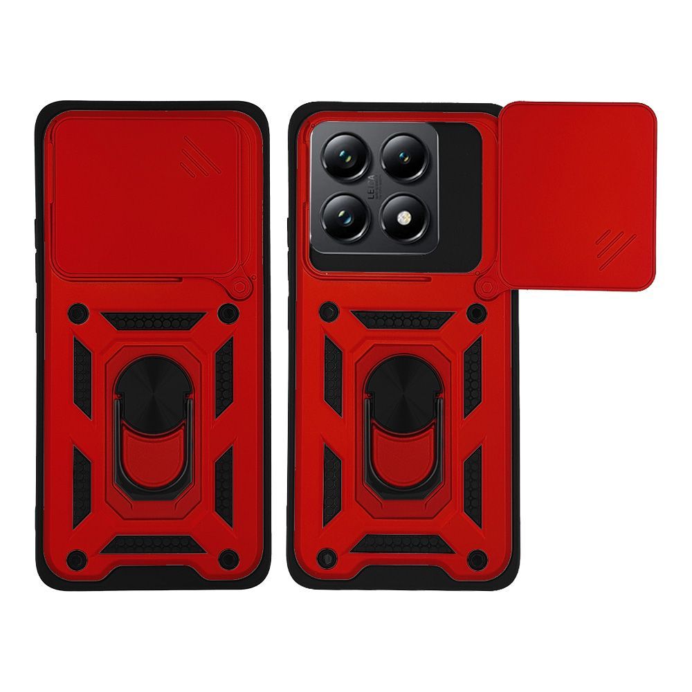 Θήκη Ring Armor CamPro Sonique για Xiaomi Xiaomi 14T Κόκκινο