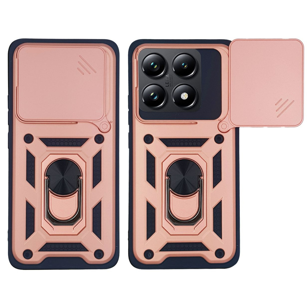 Θήκη Ring Armor CamPro Sonique για Xiaomi Xiaomi 14T Pro Ροζ Χρυσό