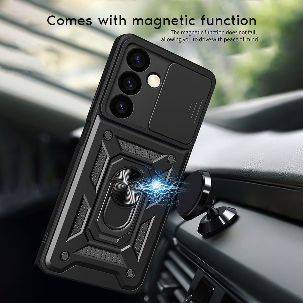 Θήκη Ring Armor CamPro Sonique Realme 12 Plus 5G Μαύρο