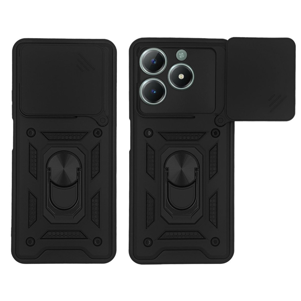 Θήκη Ring Armor CamPro Sonique Realme C61 4G / Realme C63 4G / Realme Note 60X 4G Μαύρο