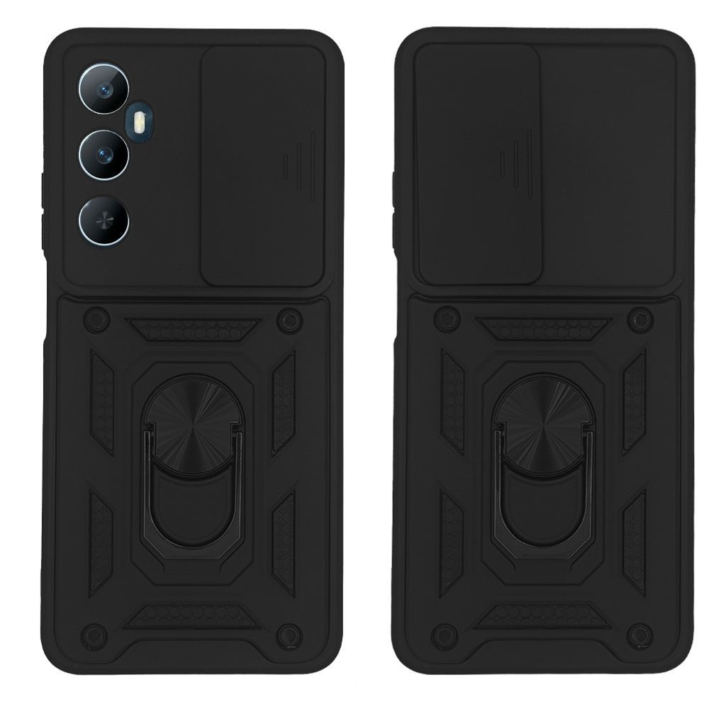 Θήκη Ring Armor CamPro Sonique Realme C65 4G Μαύρο