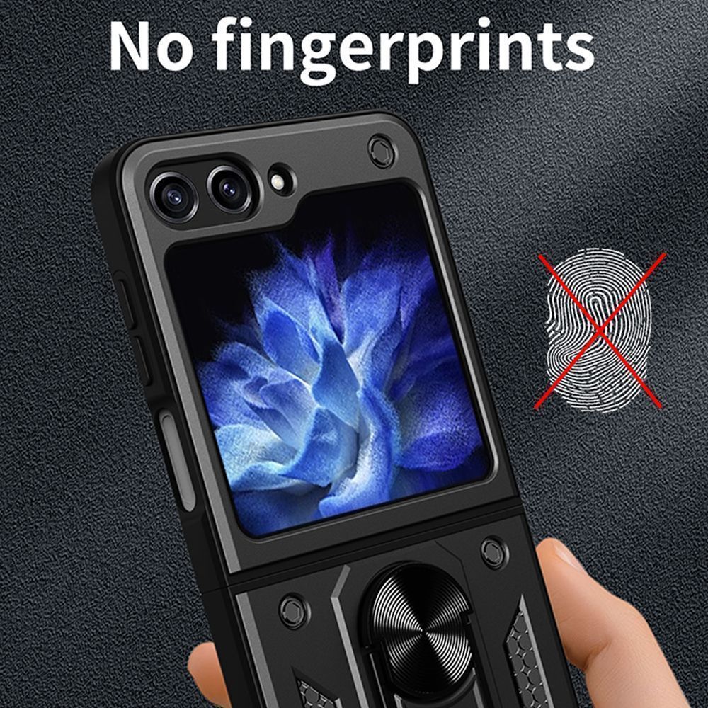 Θήκη Ring Armor CamPro Sonique για Samsung (Large Hole) Galaxy Z Flip 5 Κόκκινο