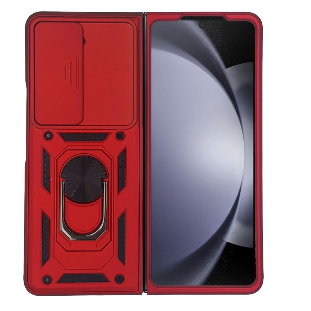 Θήκη Ring Armor CamPro Sonique για Samsung (Large Hole) Galaxy Z Fold 5 Κόκκινο