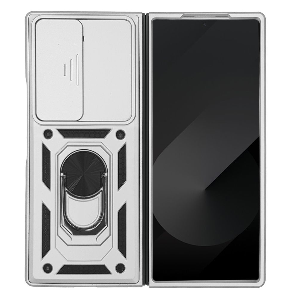 Θήκη Ring Armor CamPro Sonique για Samsung (Large Hole) Galaxy Z Fold 6 Ασημί