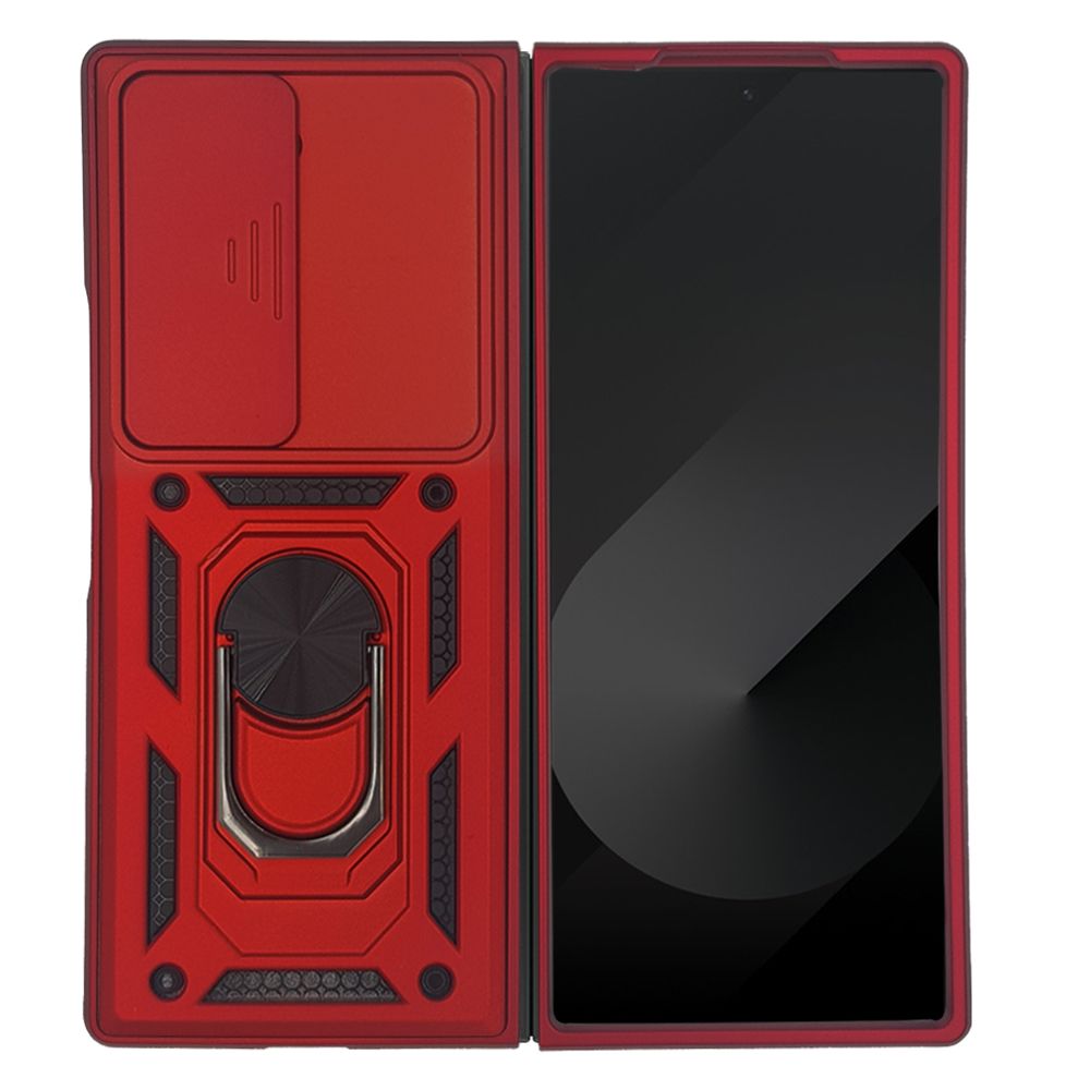 Θήκη Ring Armor CamPro Sonique για Samsung (Large Hole) Galaxy Z Fold 6 Κόκκινο