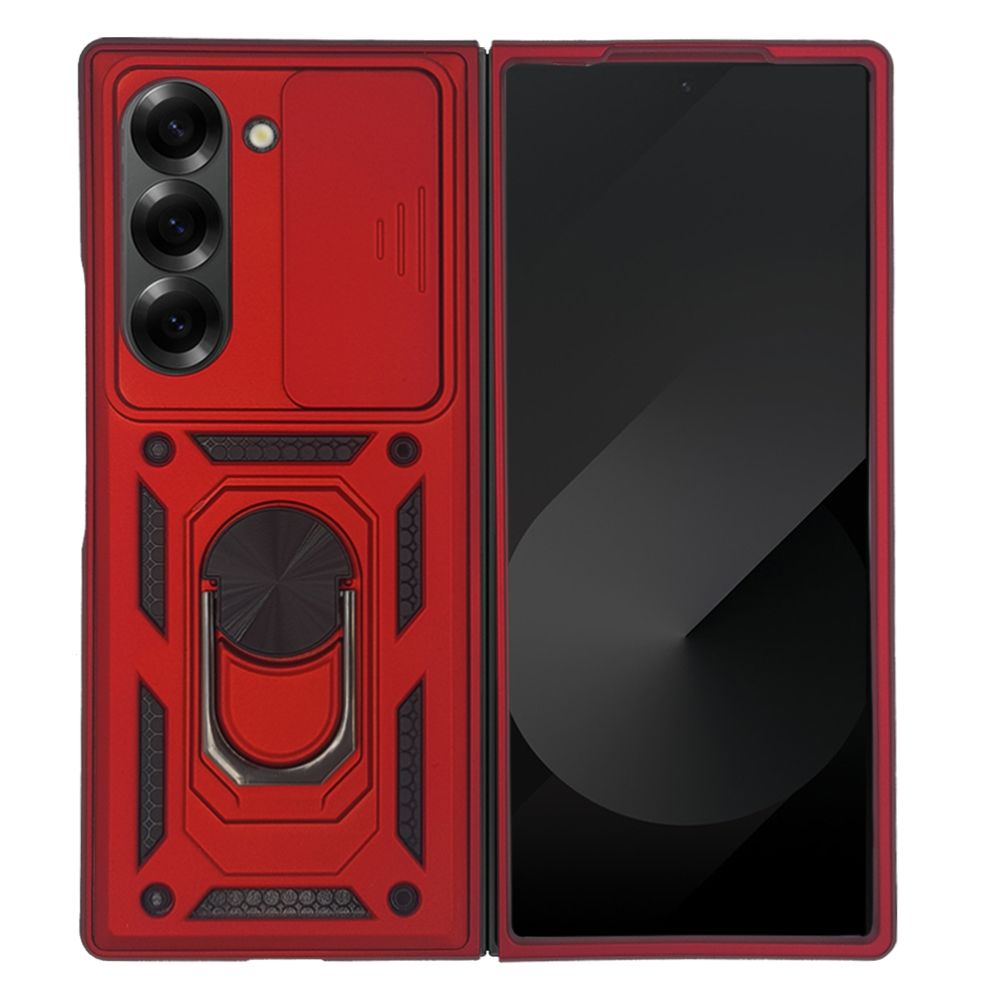 Θήκη Ring Armor CamPro Sonique για Samsung (Large Hole) Galaxy Z Fold 6 Κόκκινο