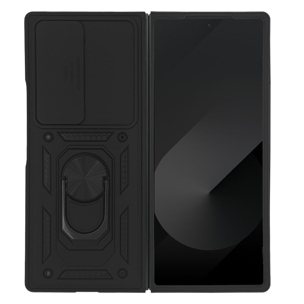 Θήκη Ring Armor CamPro Sonique για Samsung (Large Hole) Galaxy Z Fold 6 Μαύρο