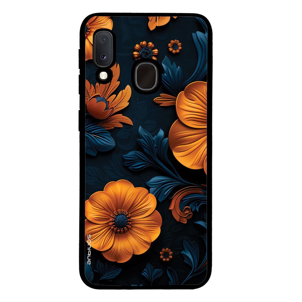 Θήκη Sonique 3D Flower Series για Samsung Galaxy A20e Πορτοκαλί 01