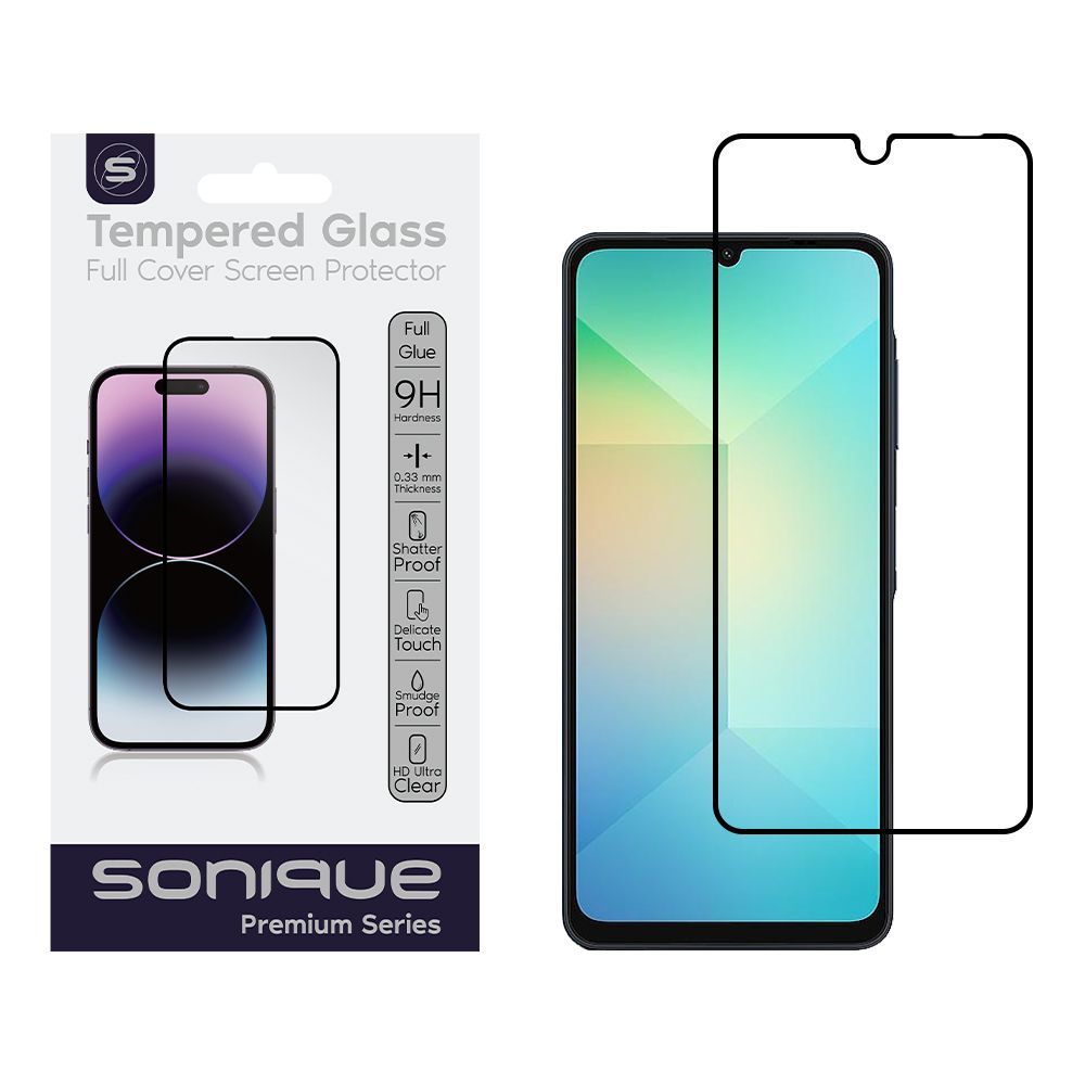 Hardy Glass Sonique Premium Series HD Full Cover 9H Samsung Galaxy A06s 4G Μαύρο