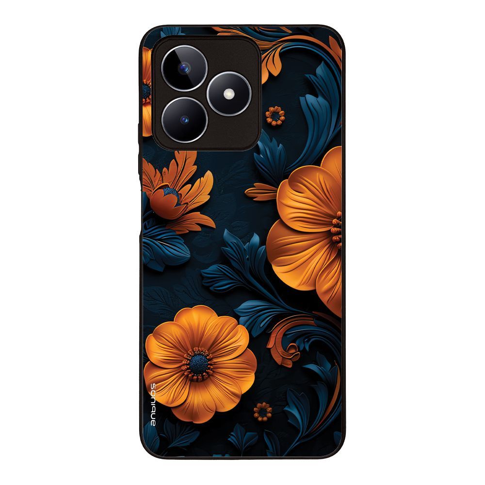 Θήκη Sonique 3D Flower Series για Realme C51 / Realme C53 / Realme Note 50 4G Πορτοκαλί 01