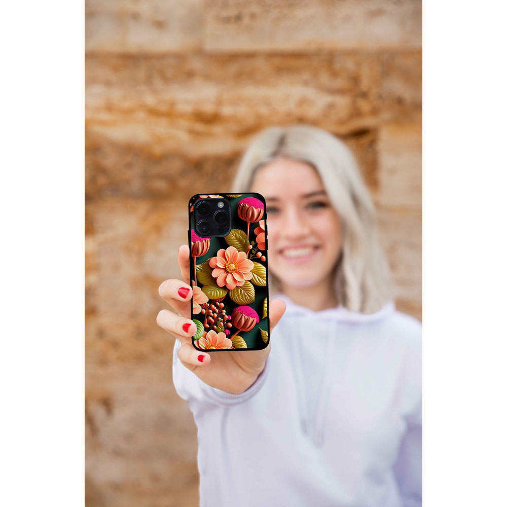 Θήκη Sonique 3D Flower Series για Realme C51 / Realme C53 / Realme Note 50 4G Σομόν