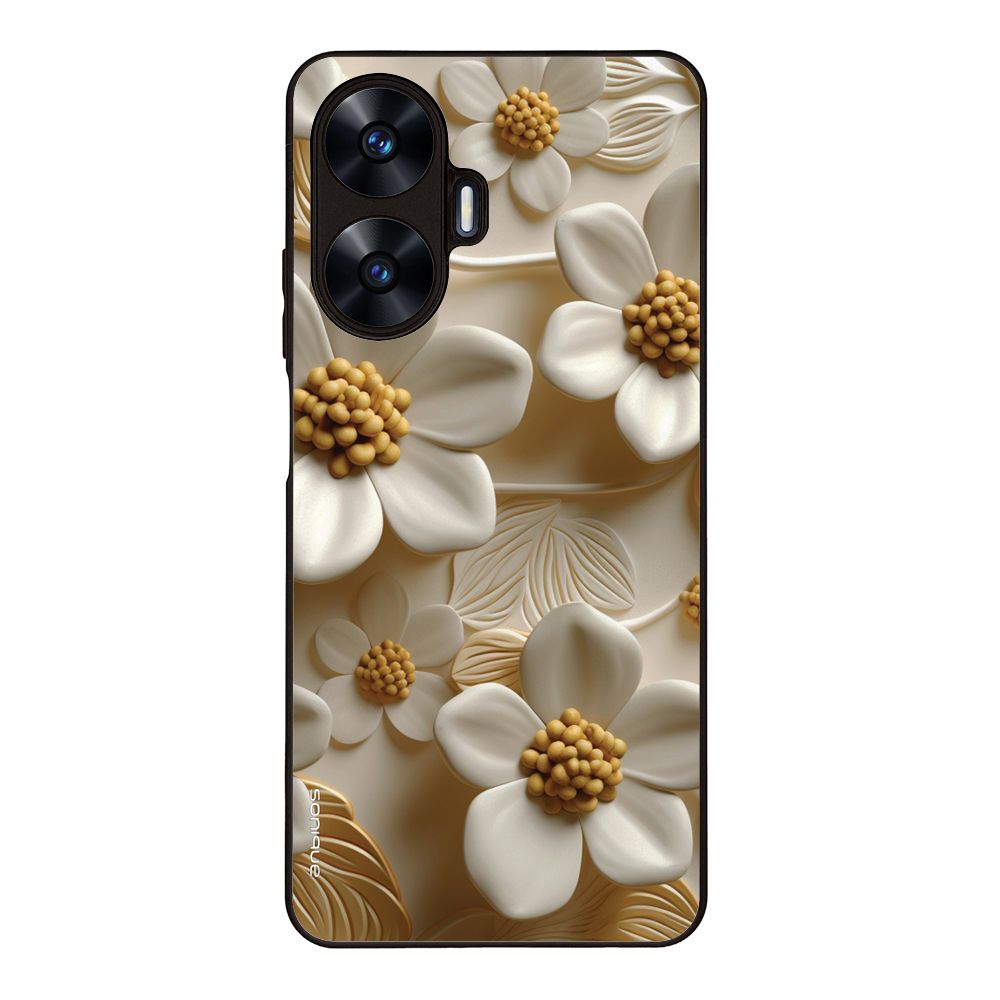 Θήκη Sonique 3D Flower Series για Realme C55 Λευκό