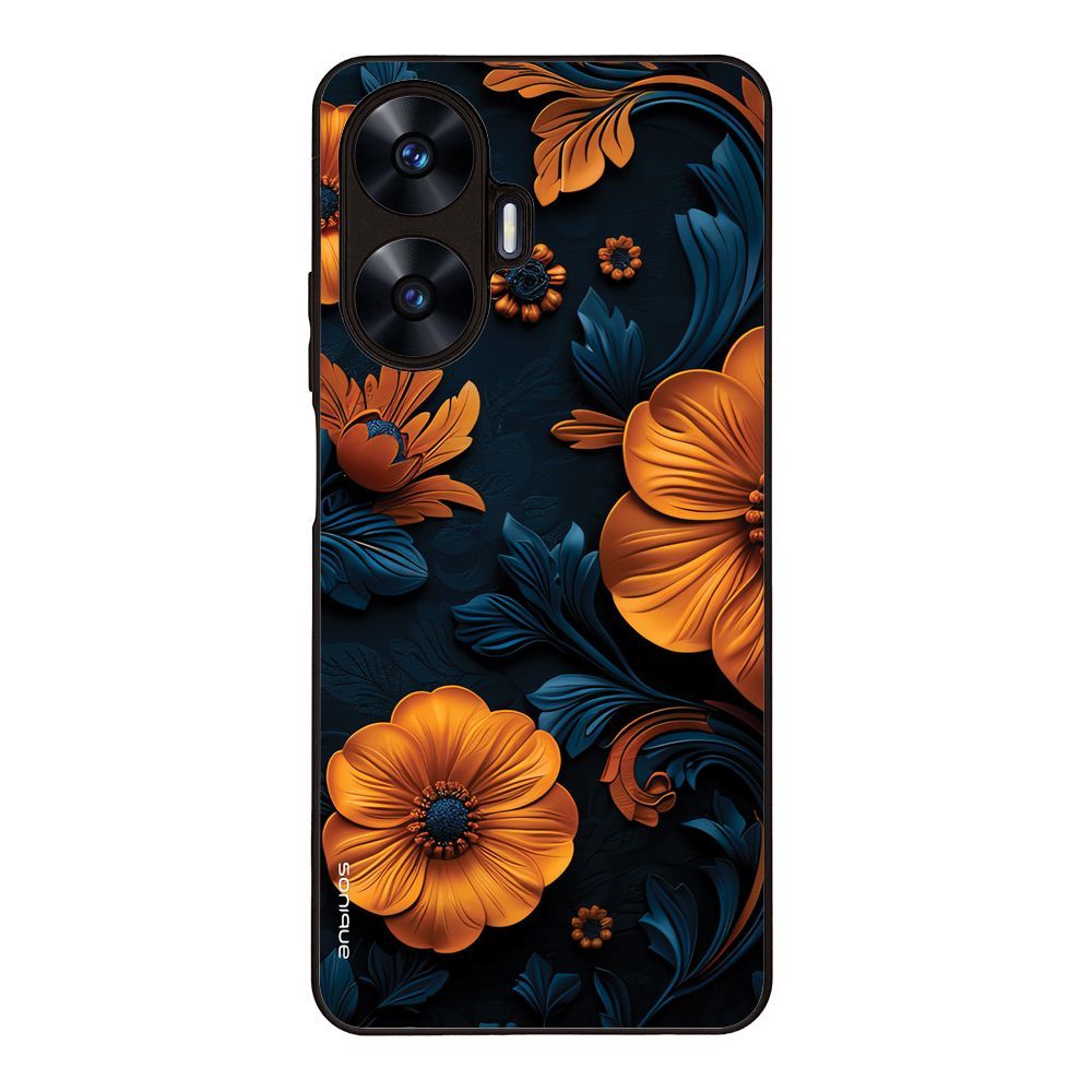 Θήκη Sonique 3D Flower Series για Realme C55 Πορτοκαλί 01