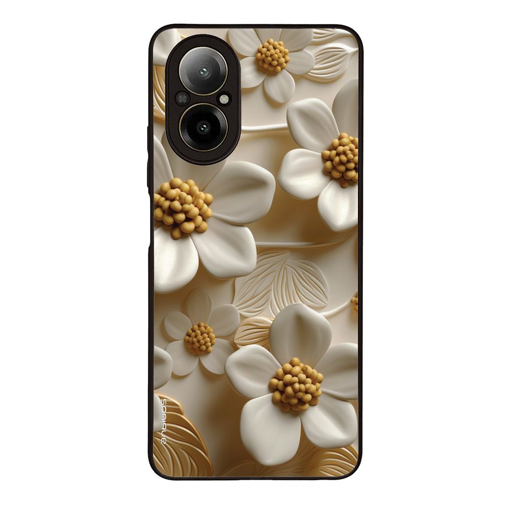 Θήκη Sonique 3D Flower Series για Realme C67 4G Λευκό